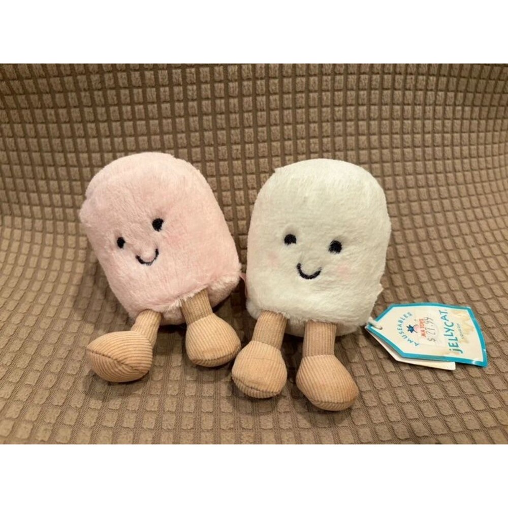 Jellycat Amuseables Marshmallows Pink/White Plush 3.5in